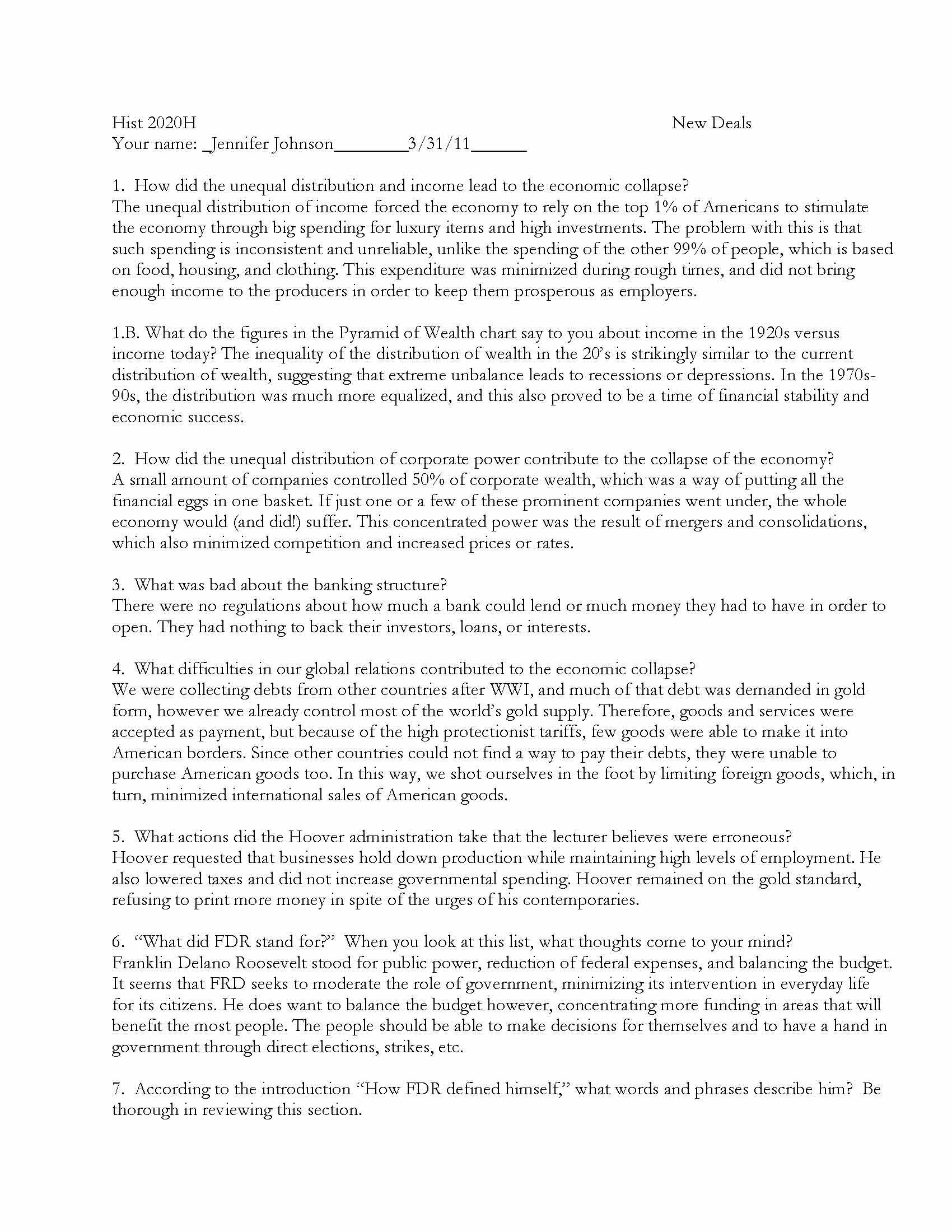 Survey of United States History II