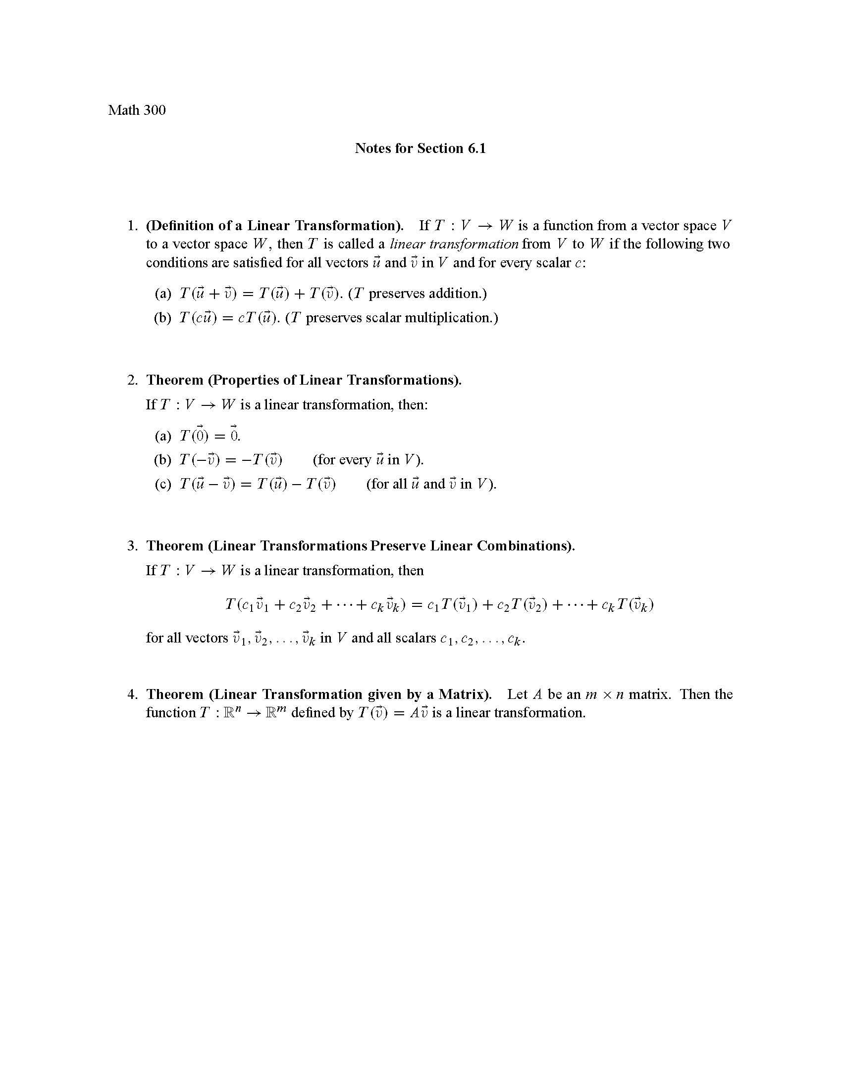 Linear Algebra