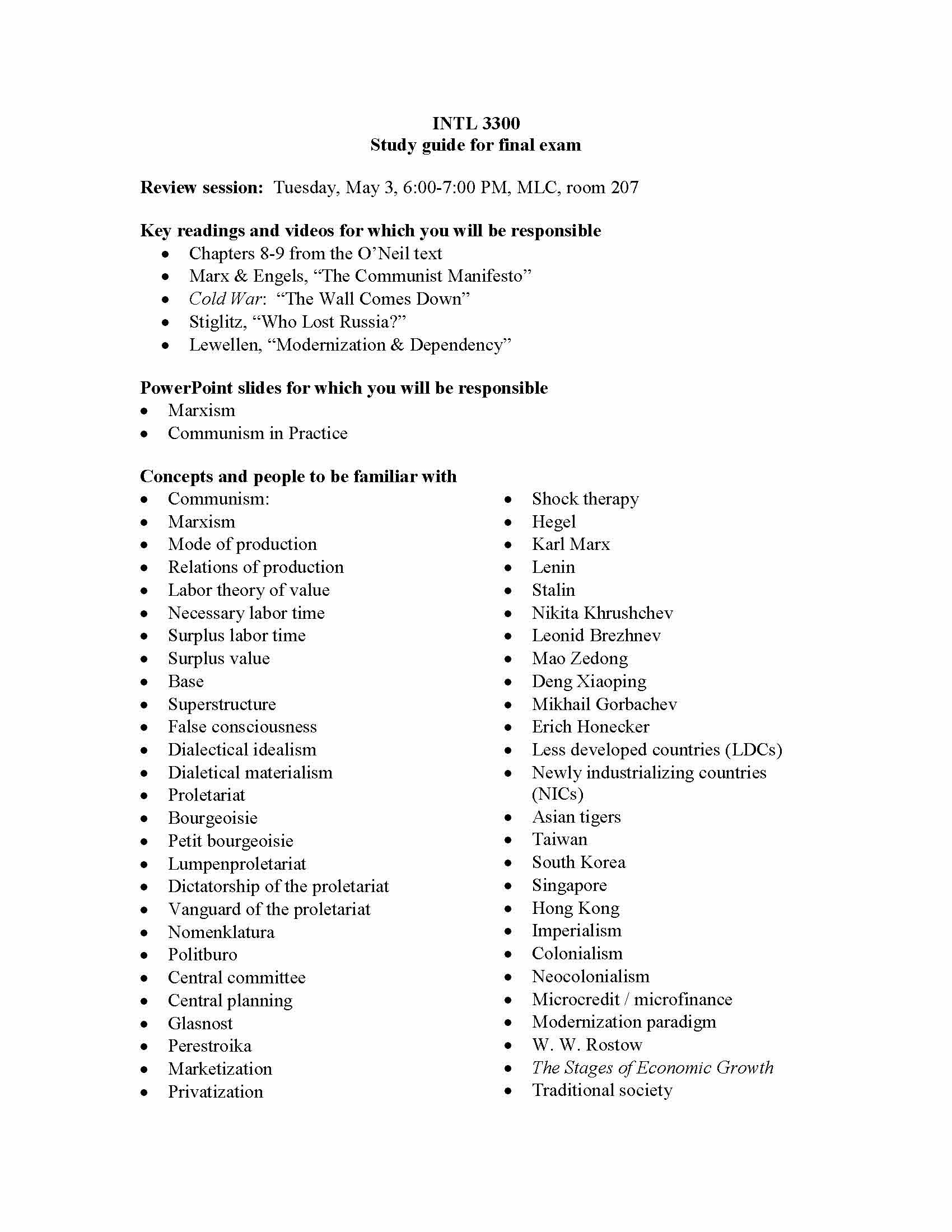 INTRO TO COMP POL