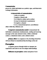 COMM 215 1st Exam Study Guide