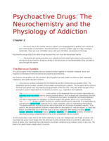 Chapter 2 Notes, Psychoactive Drugs 