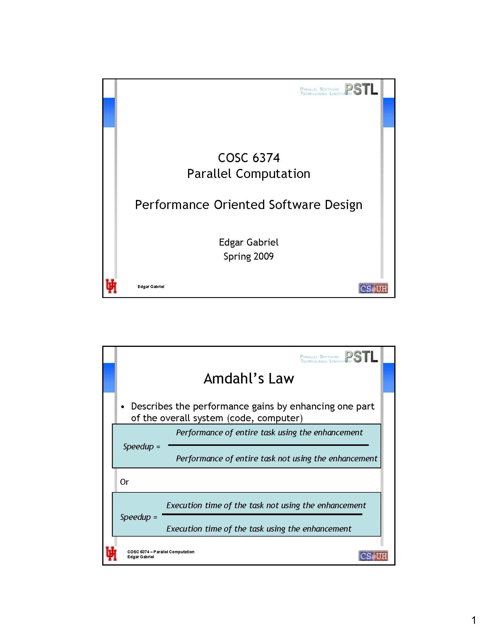 Parallel Computations