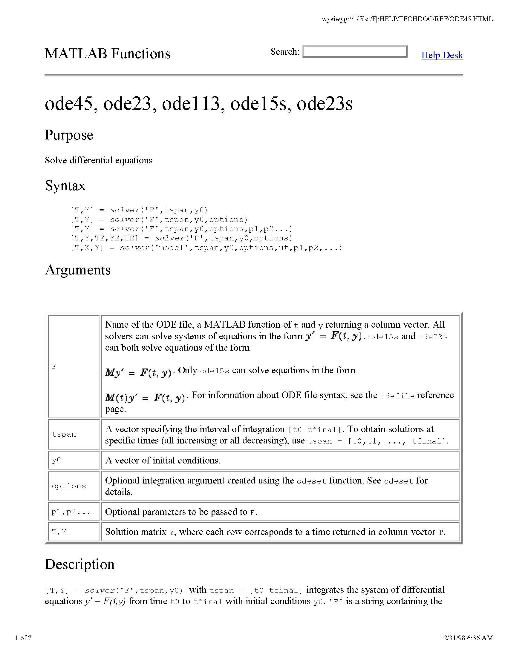 Numerical Applications to Differential Equations