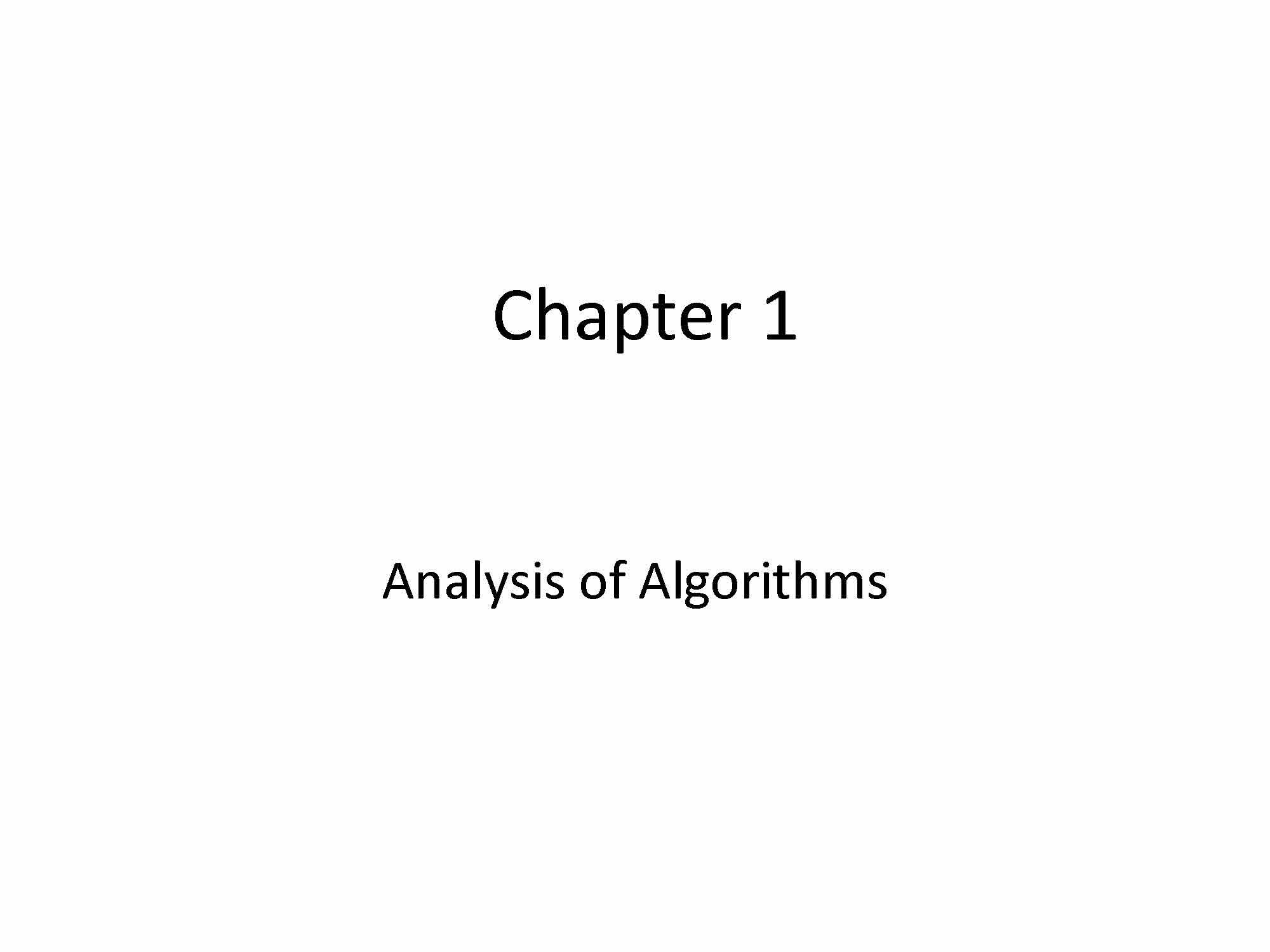 Data Structures and Algorithms I