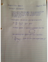 Week 2 Notes- Physics 2010