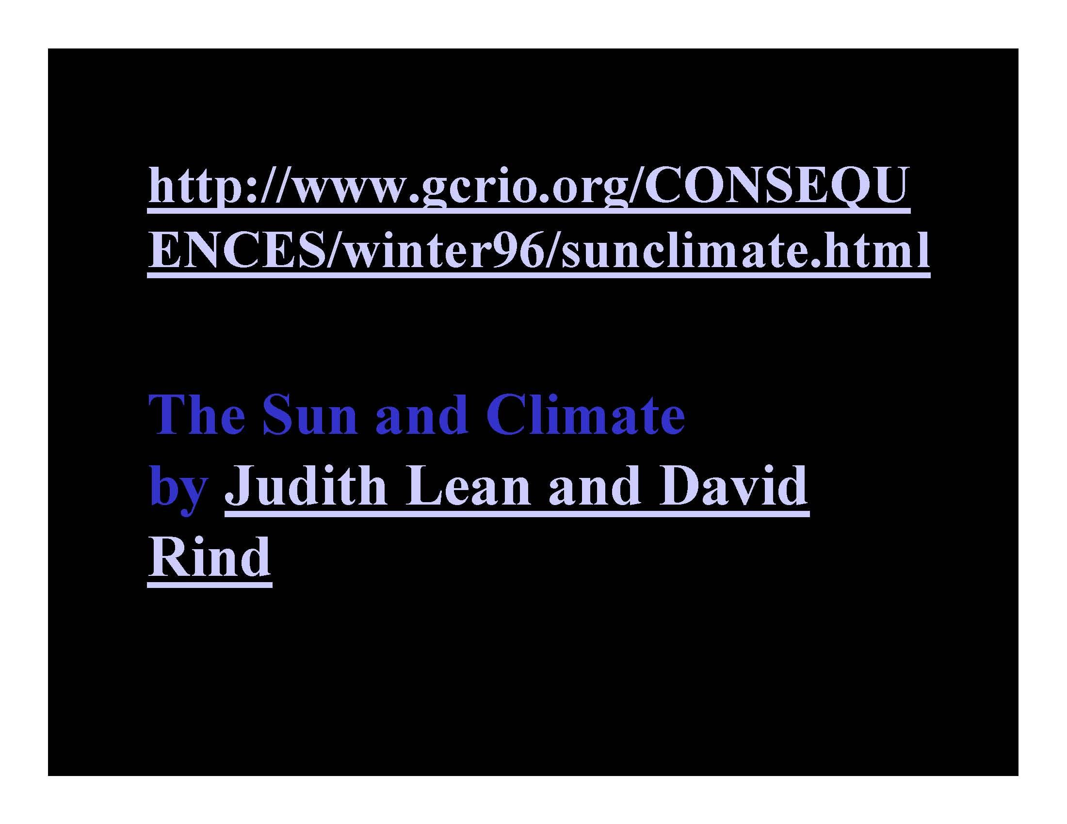 OCEANS AND GLOBAL CHANGE