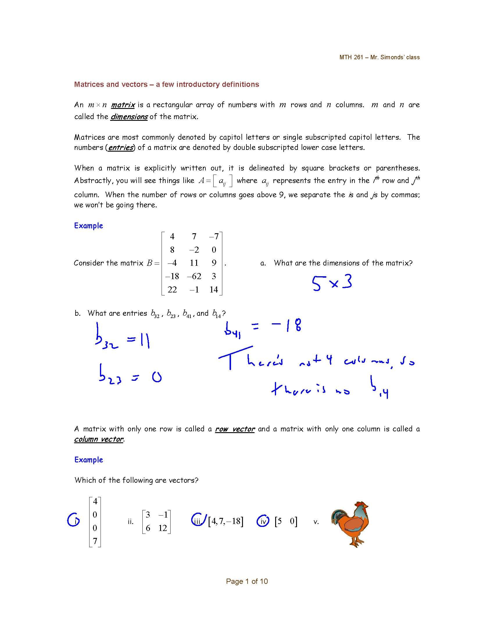Applied Linear Algebra I