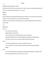 CLJ 200; Week One Notes