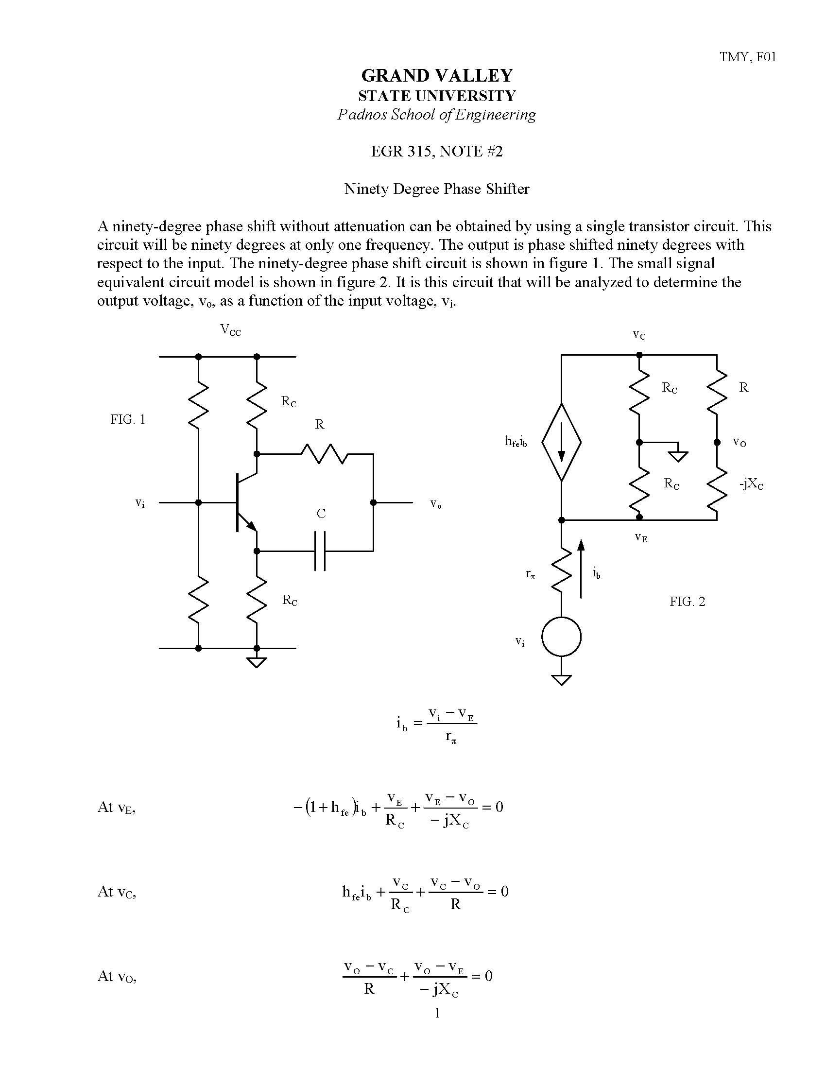 Electronic Circuits I
