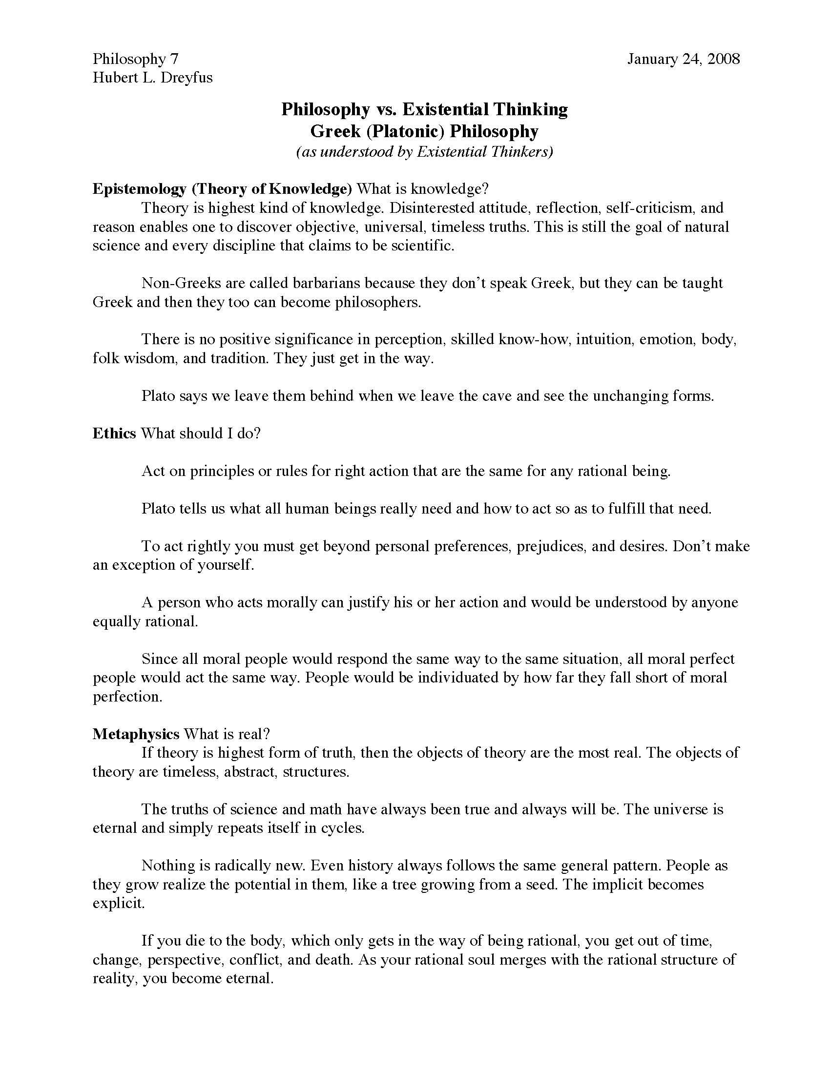 Existentialism in Literature and Film