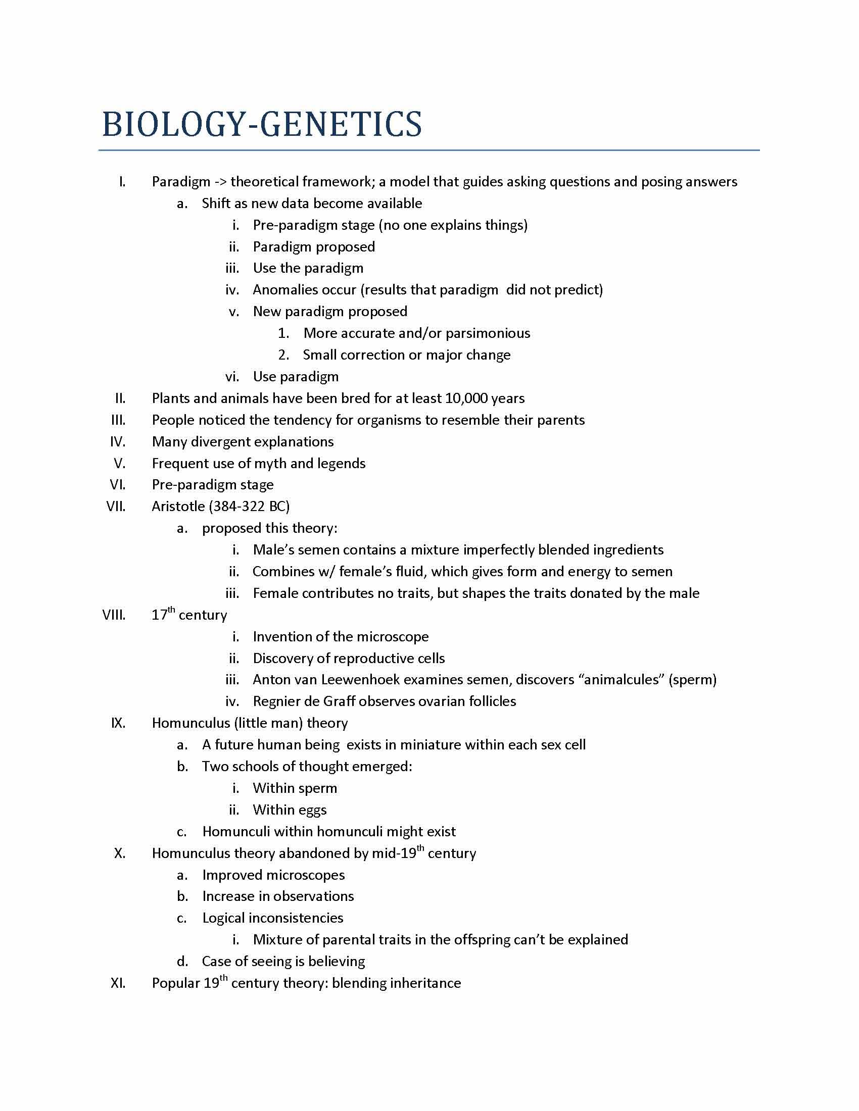 BASIC IDEAS OF BIOLOGY