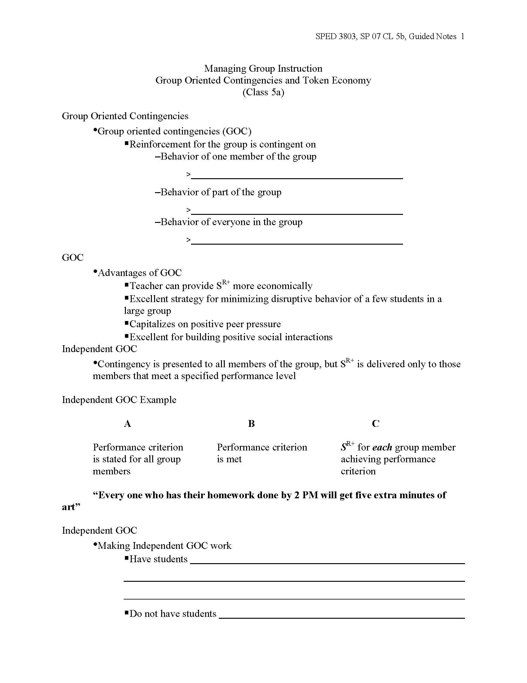 ClassroomBehavior Management