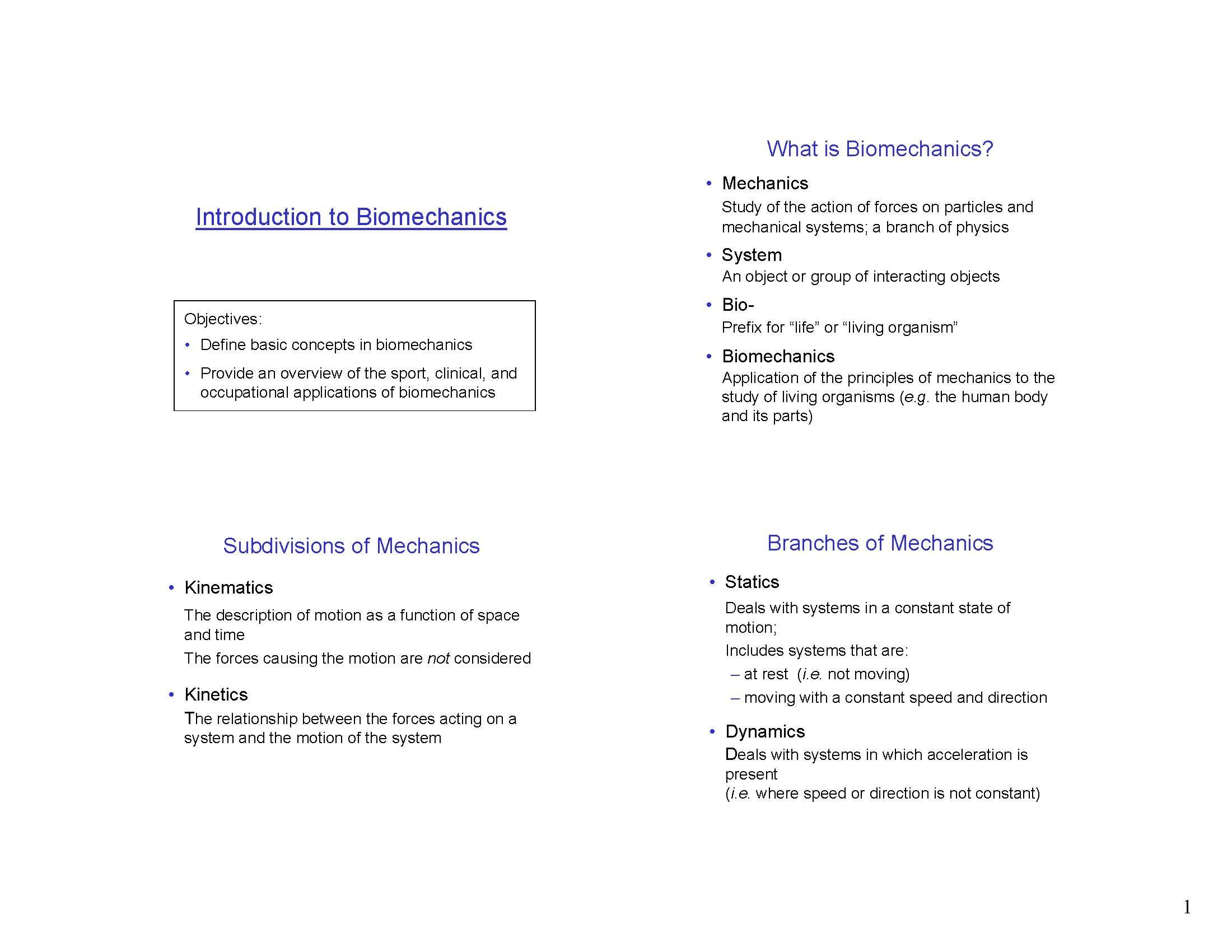 BIOMECHANICS OF SPORT AND EXERCISE