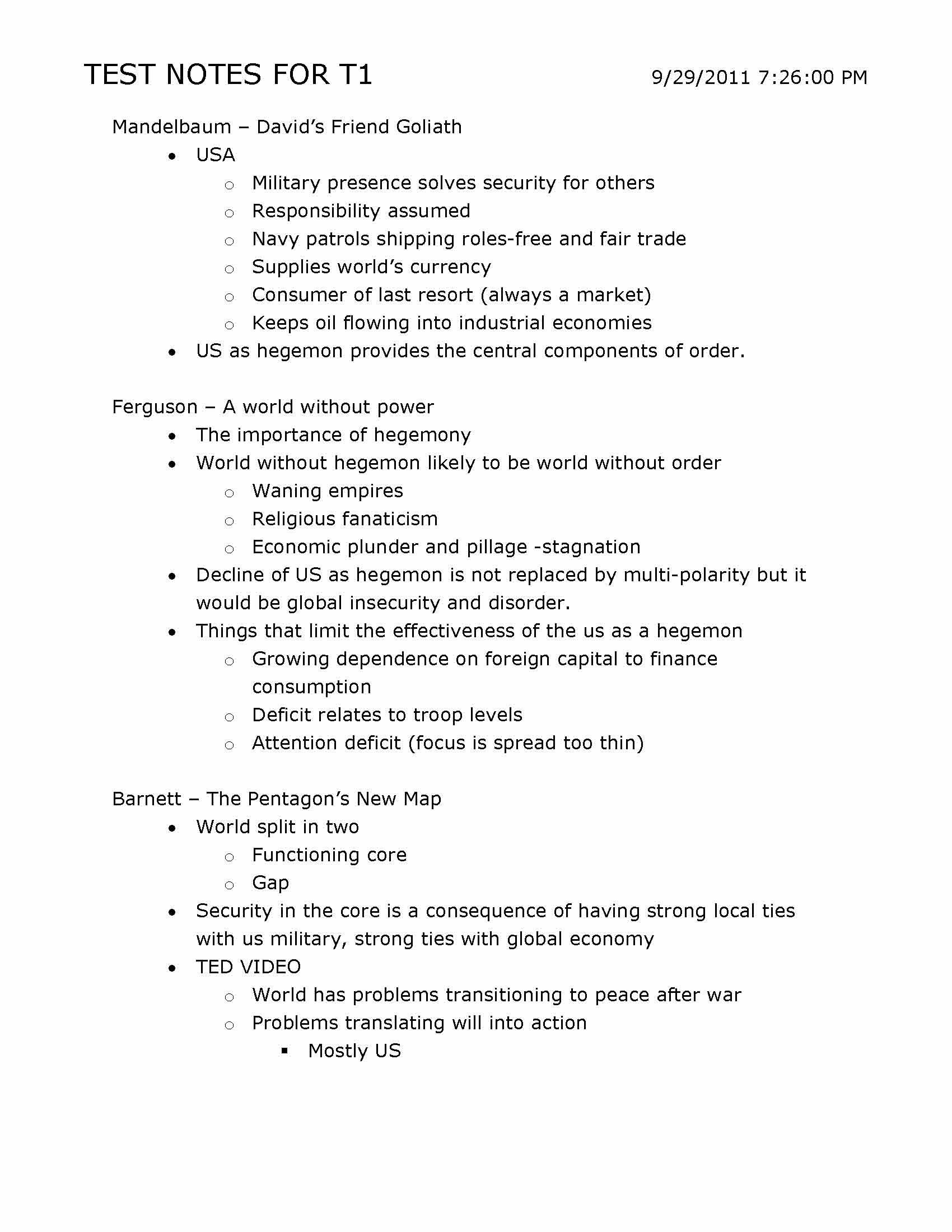 International Relations and World Politics