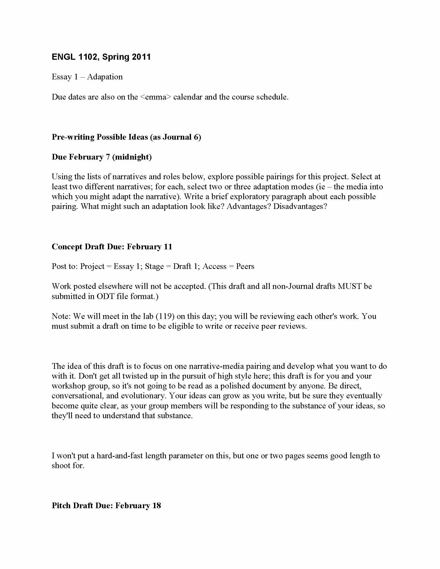 ENGLISH COMP II