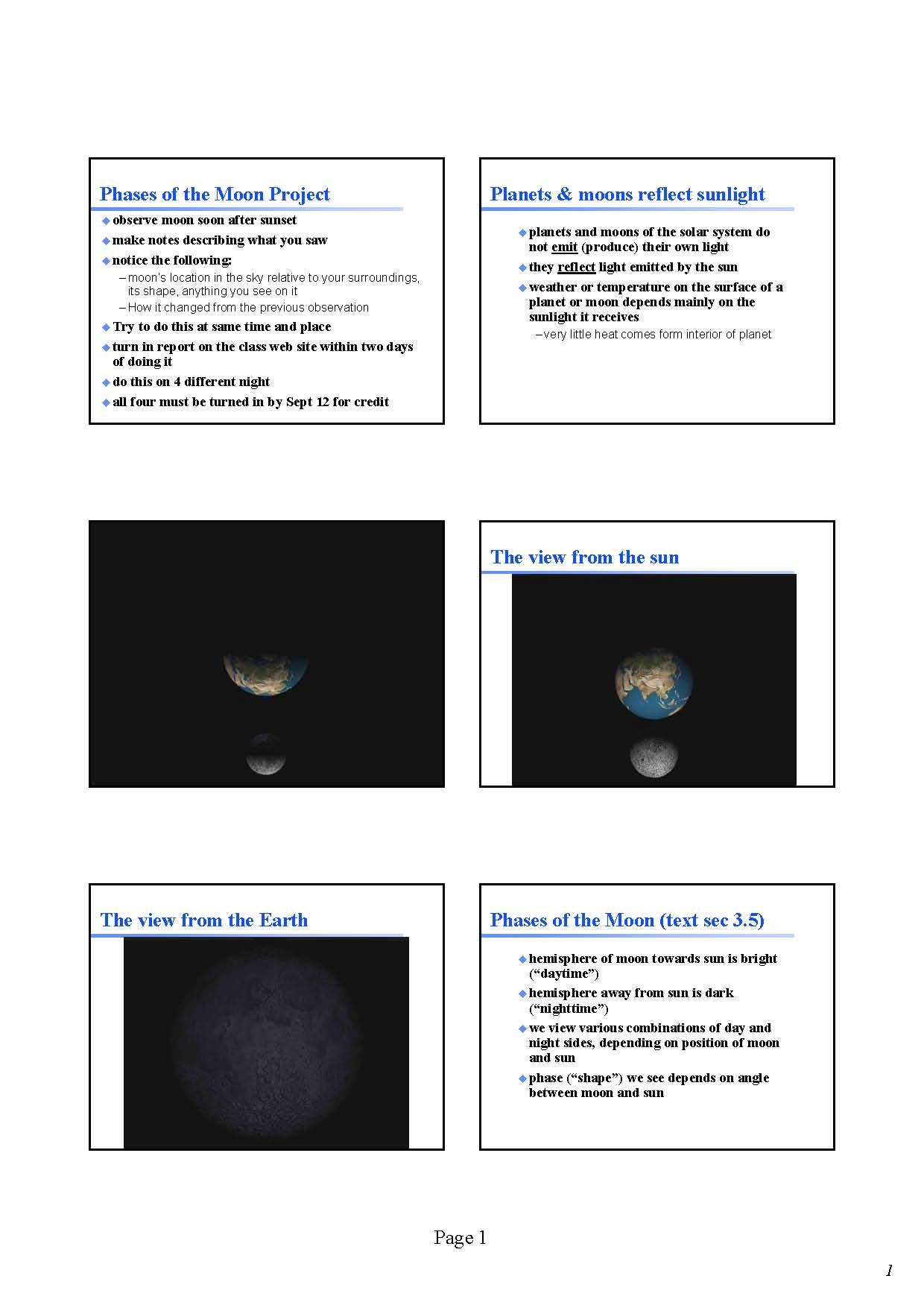 THE SOLAR SYSTEM