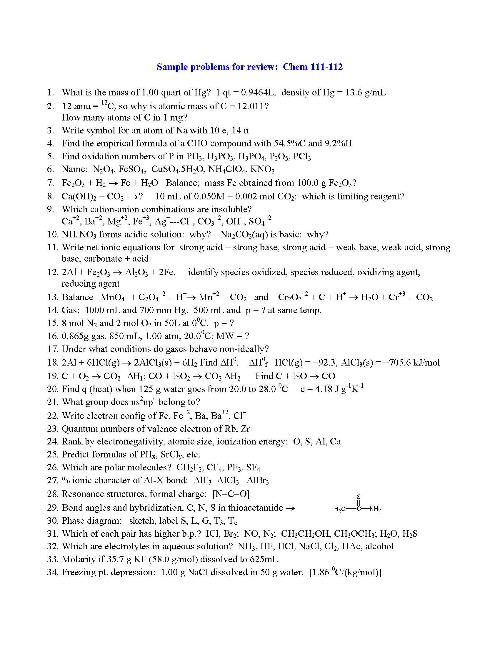 Introductory Chemistry 1