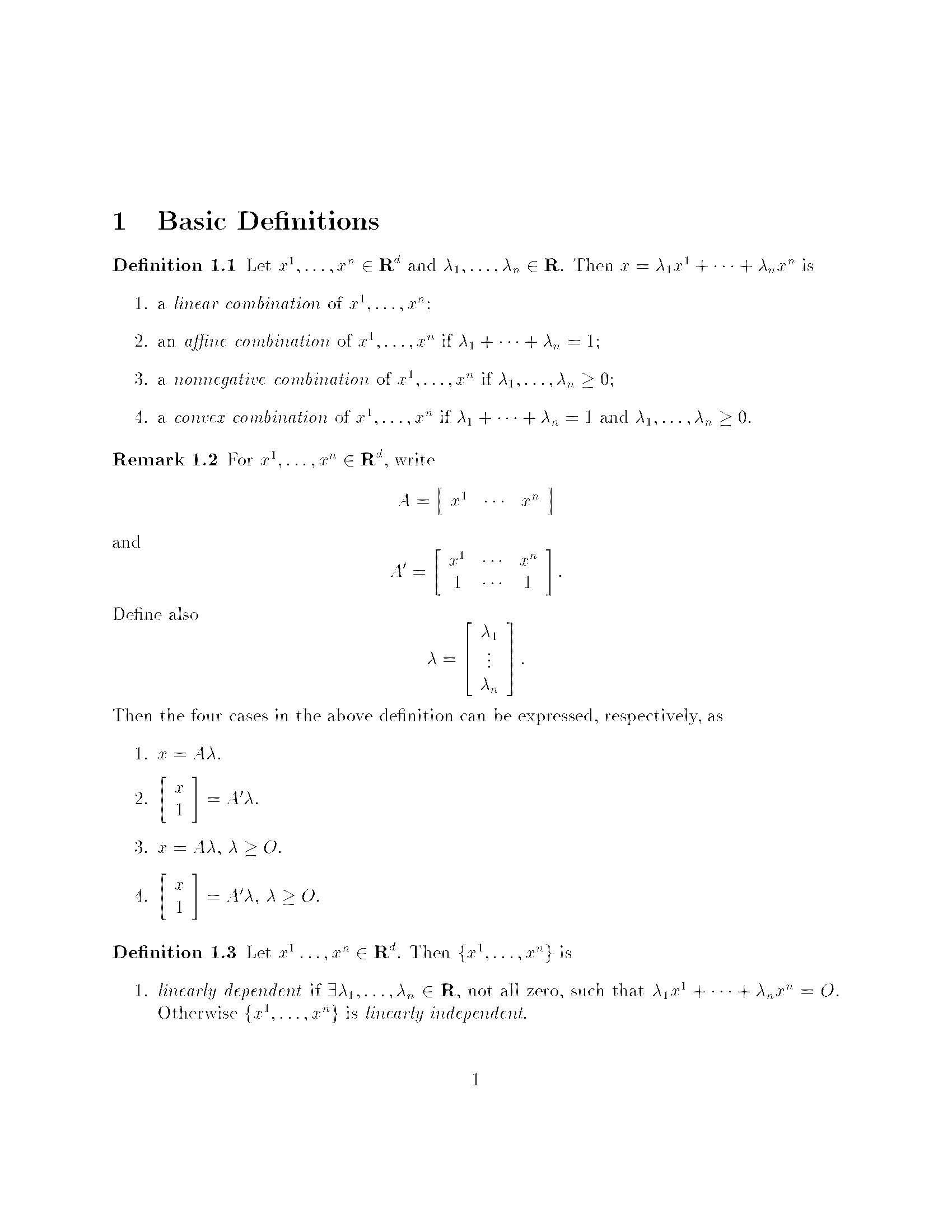 LINEAR AND COMBINATORIAL OPTIMIZATION