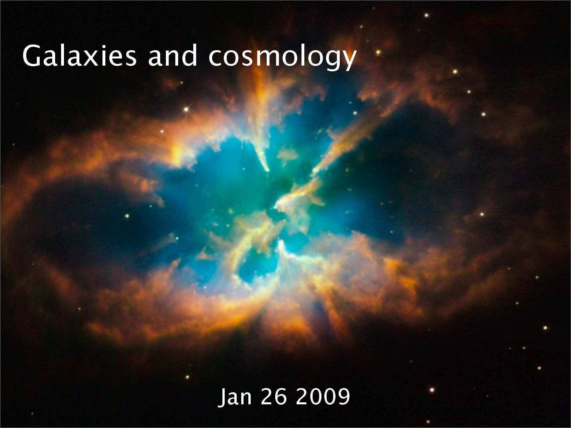 Galaxies and Cosmology