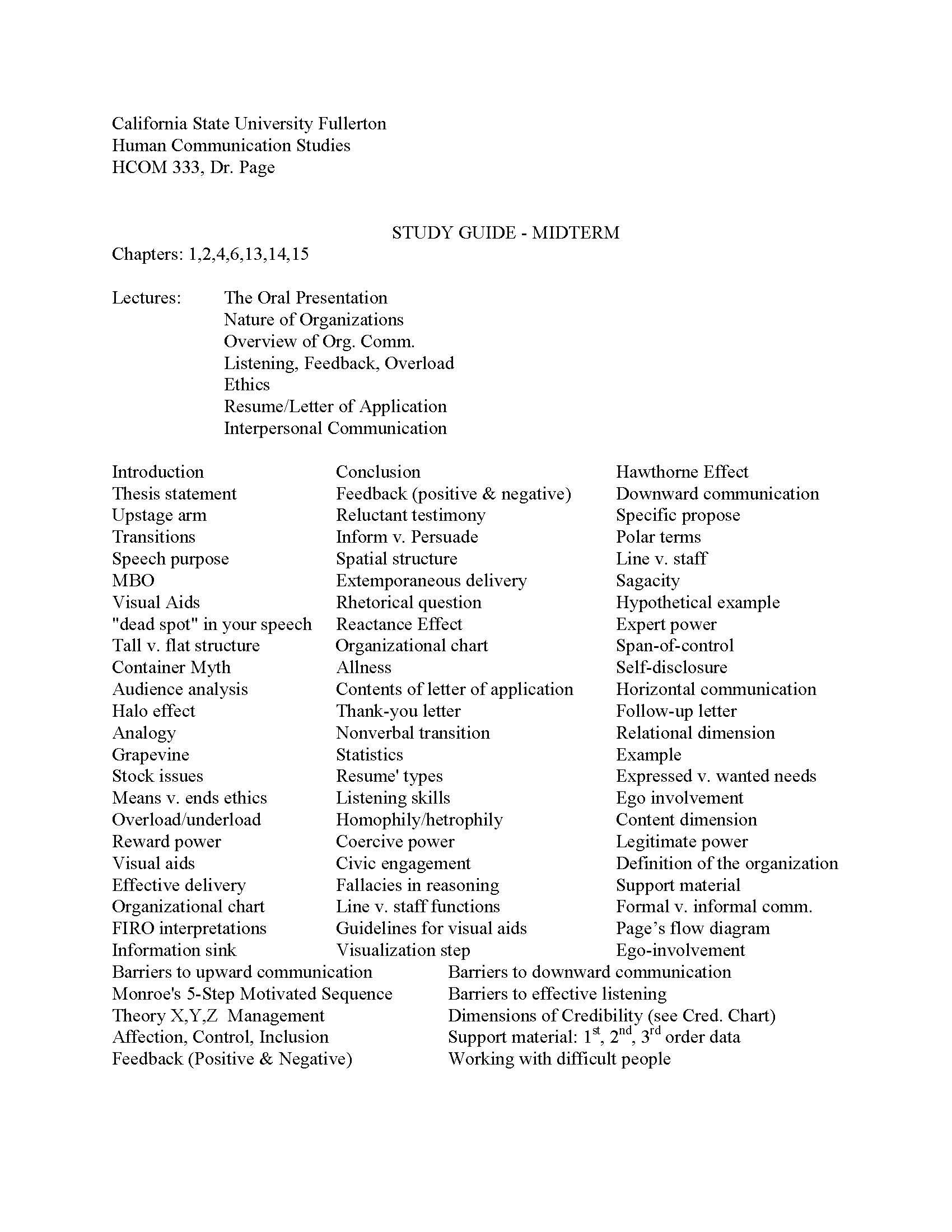 Communication in Business and the Professions