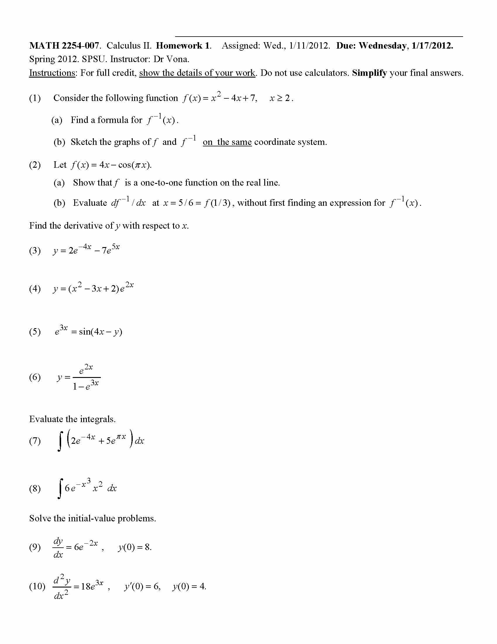 Calculus II