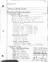 MA 16020 Exam 1 Study Guide