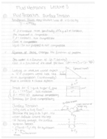 Fluid Properties/ Surface Tension/ Hydrostatics