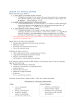 Week 6 video notes - lecture 19 & 20