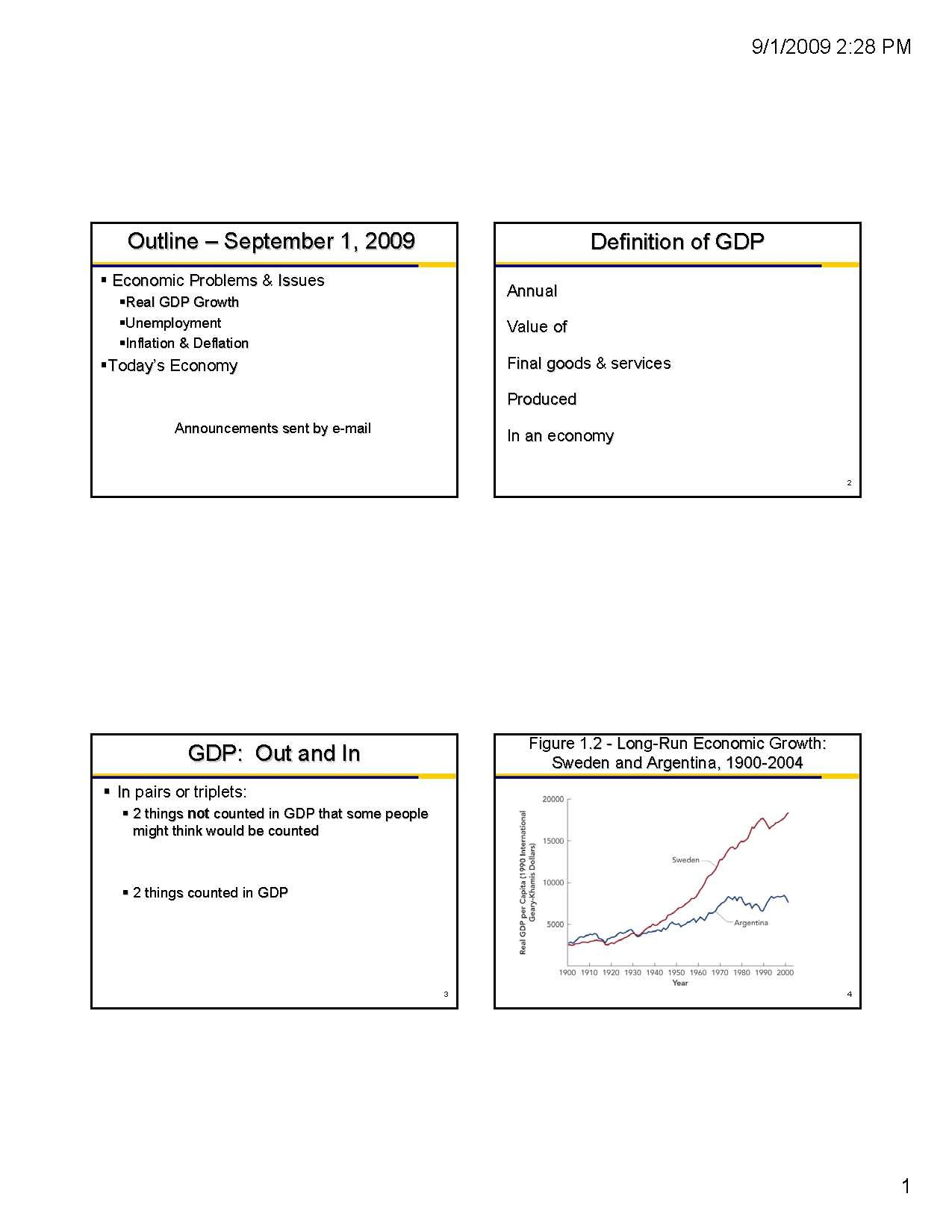 Economic Analysis