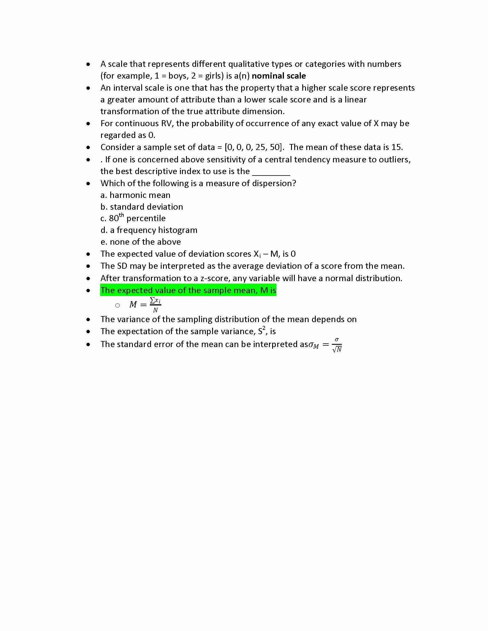 Psychological Statistics