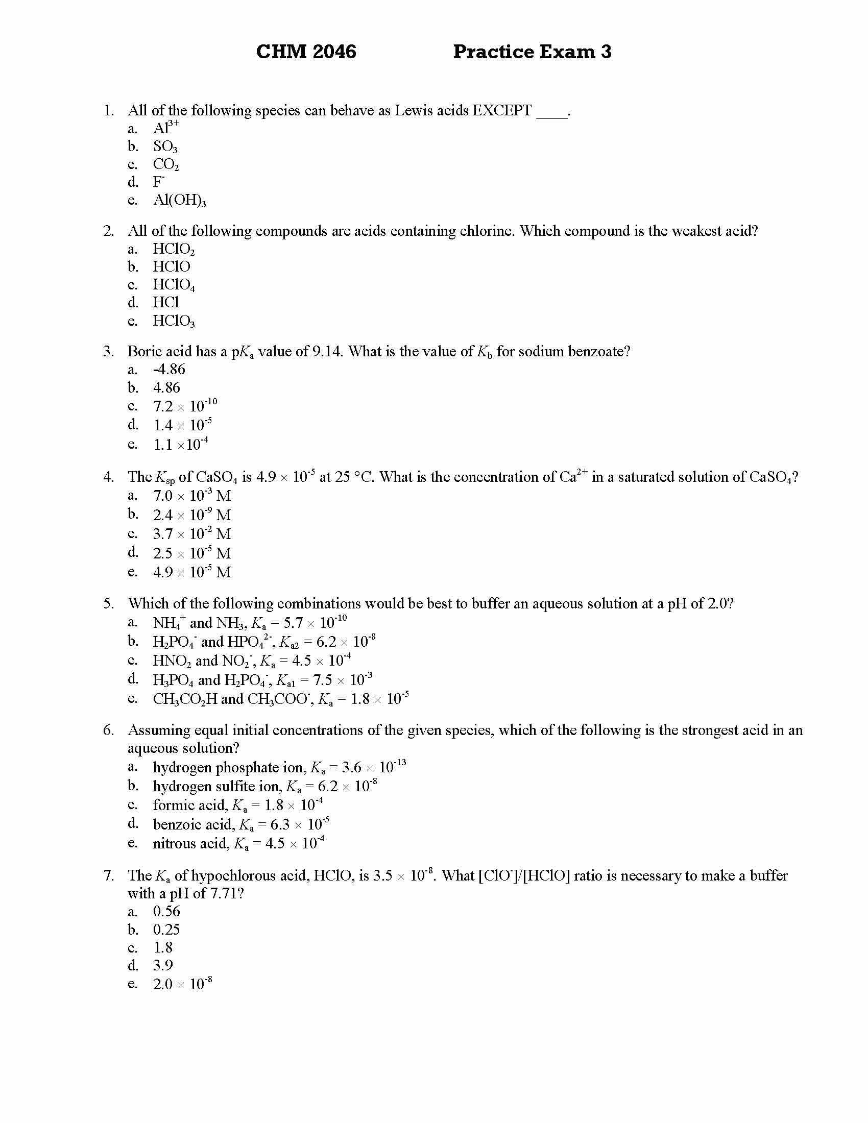 Chemistry Fundamentals II
