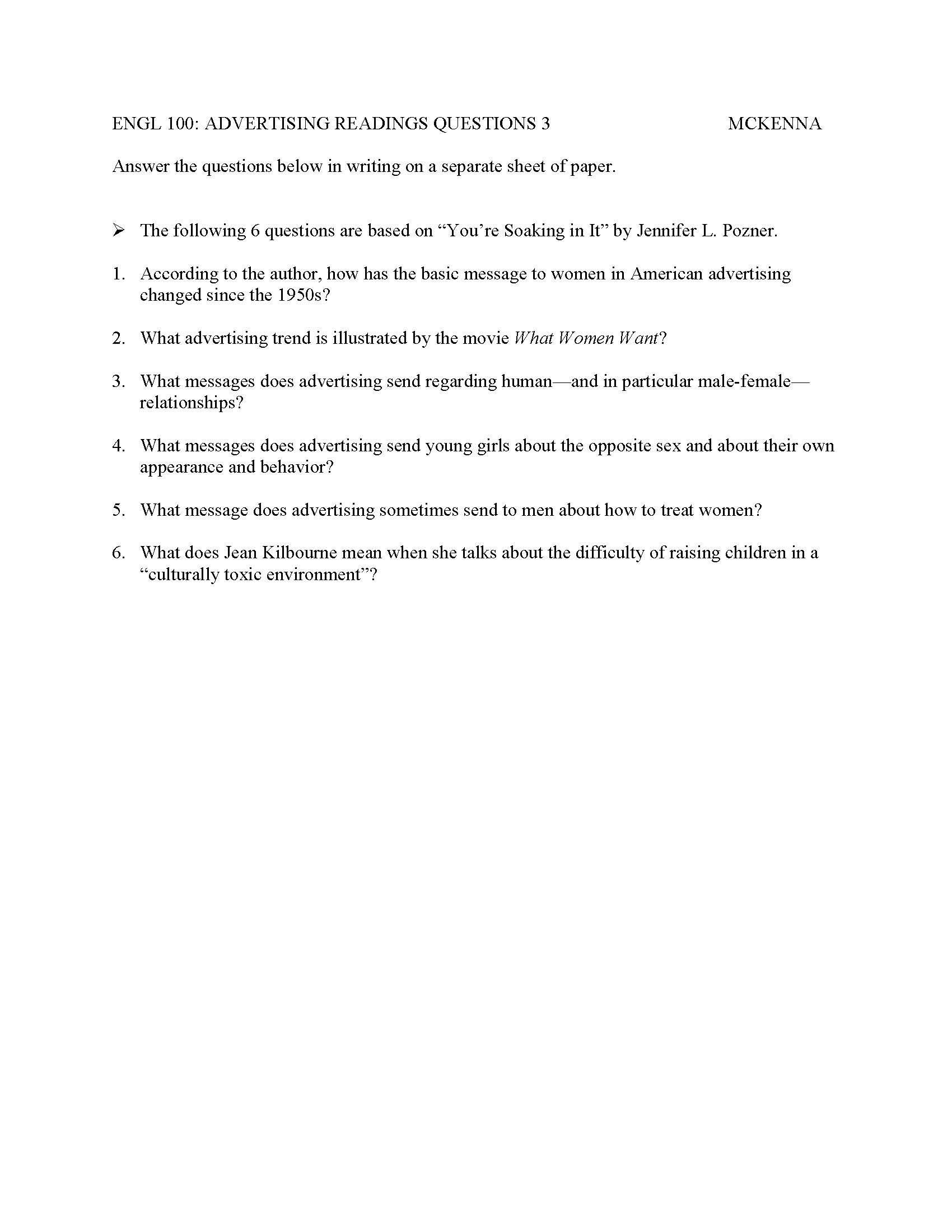Freshman Composition