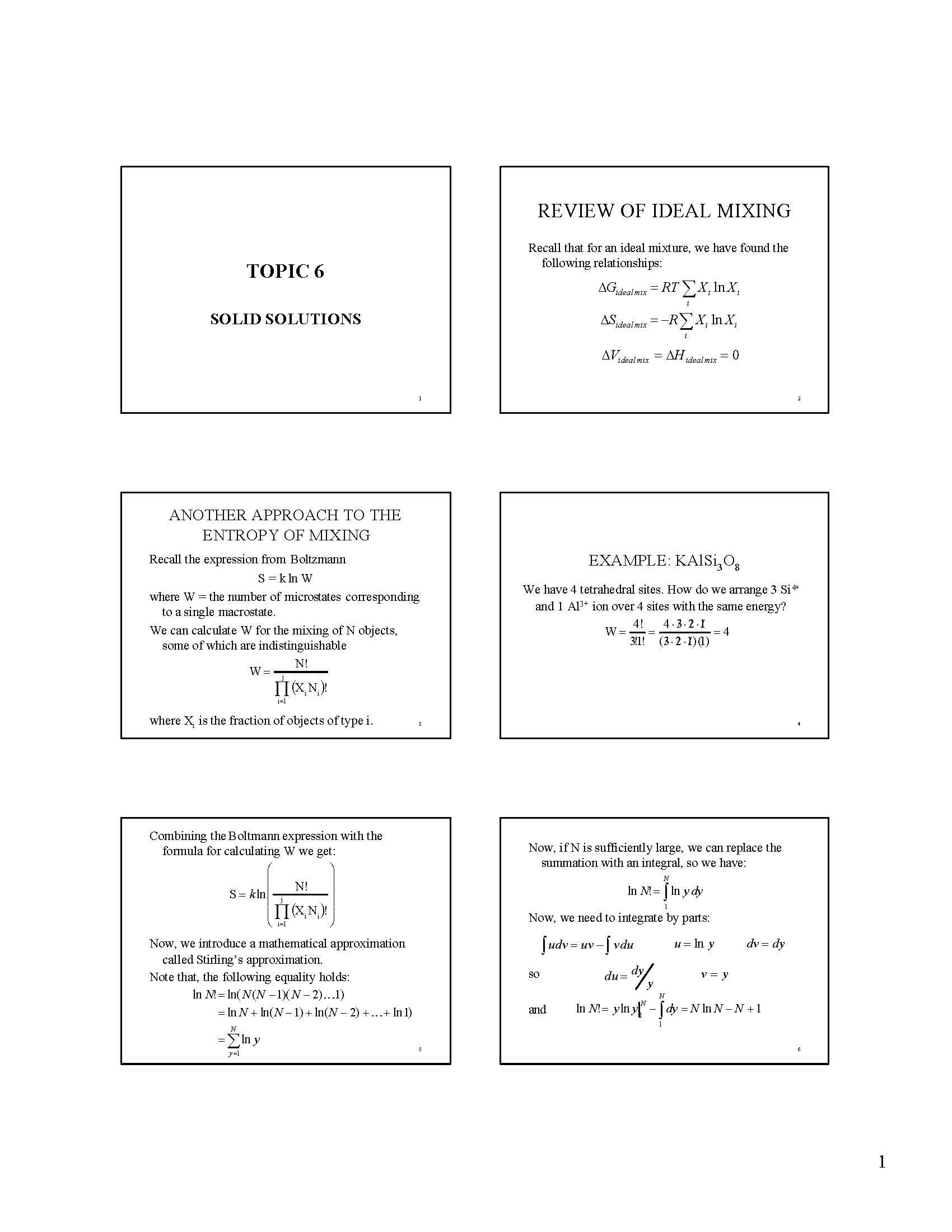 Thermochemistry of Geological Processes
