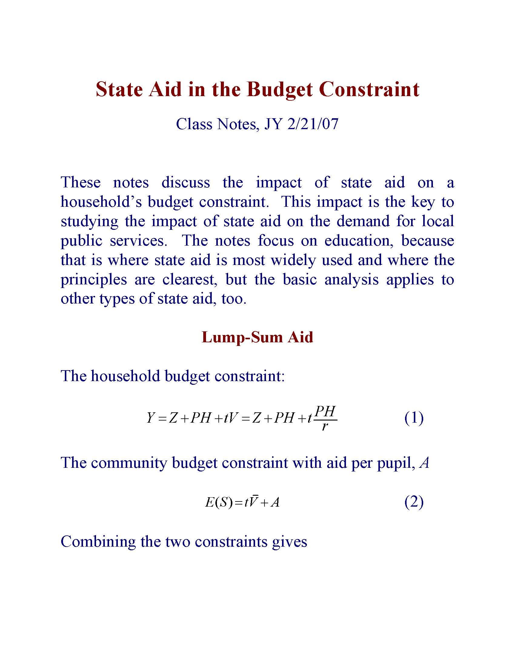 Advanced Seminar Policy and Administration