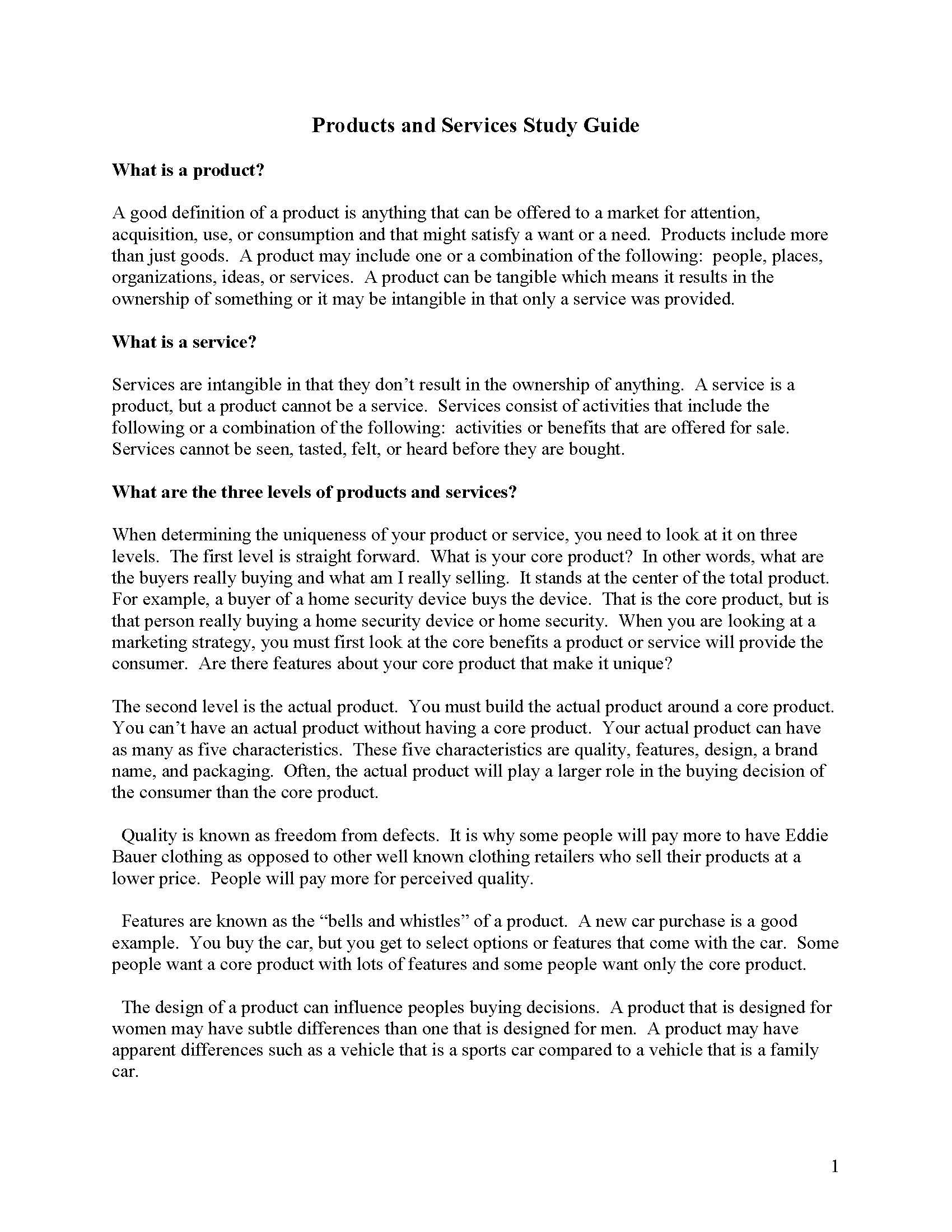 Marketing & Risk Mgmt I