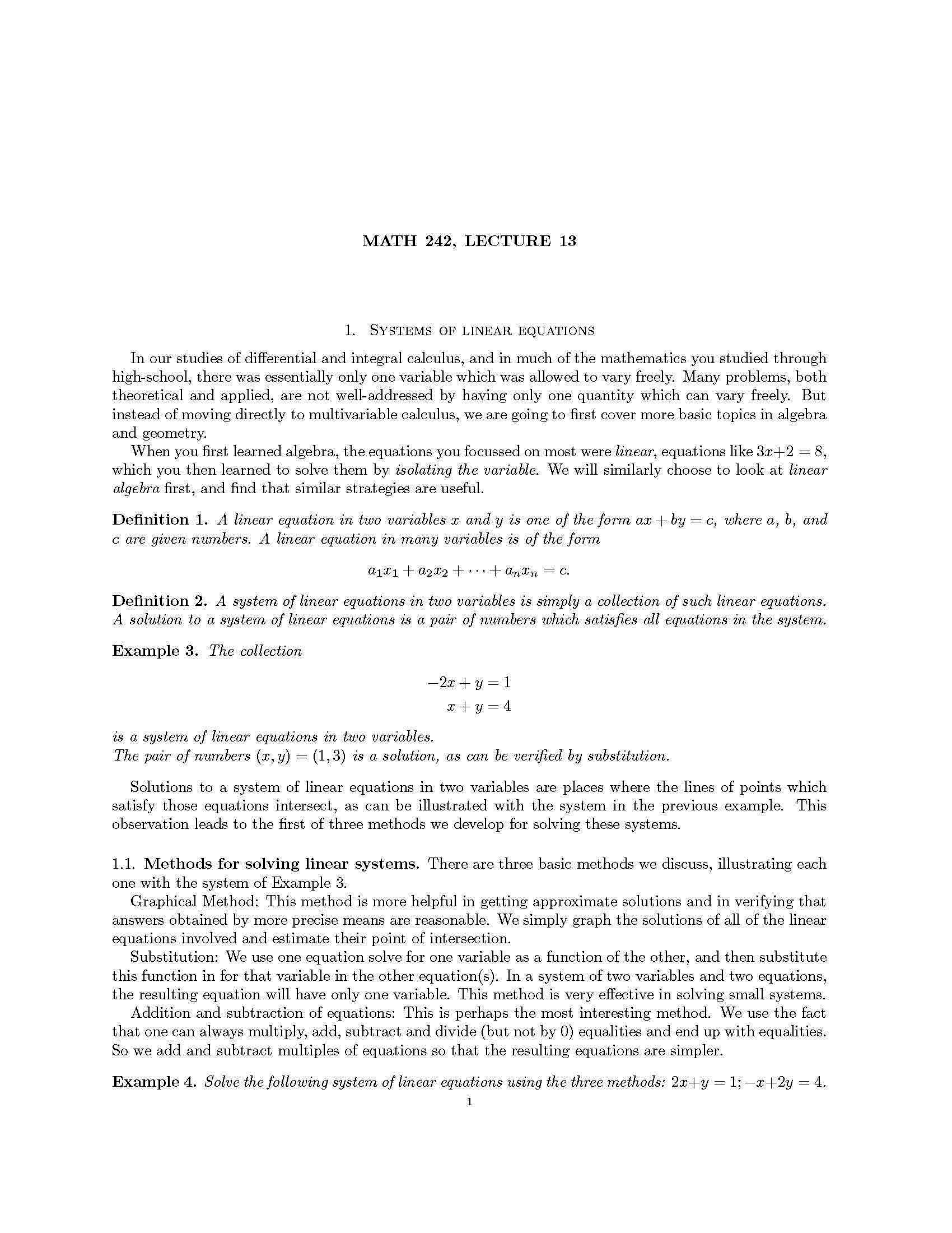 Calc Bus & Soc Sci II