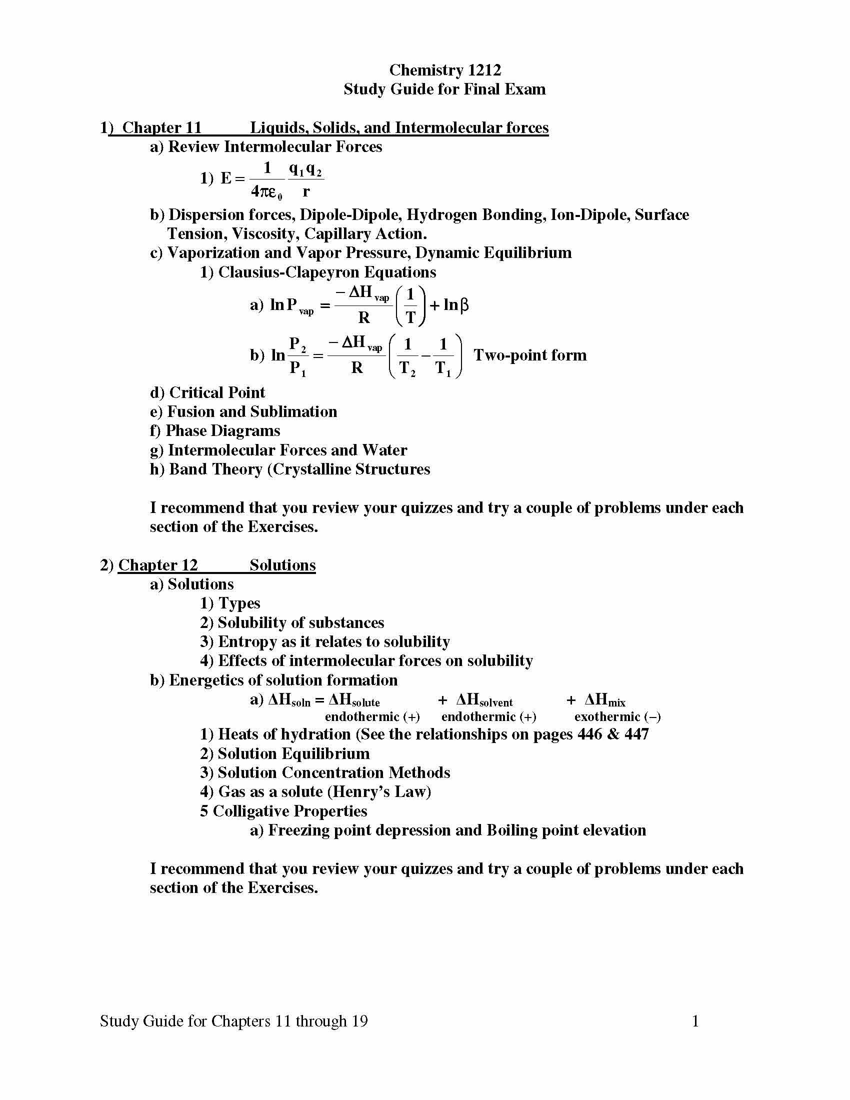PRINCIPLES OF CHEMISTRY II