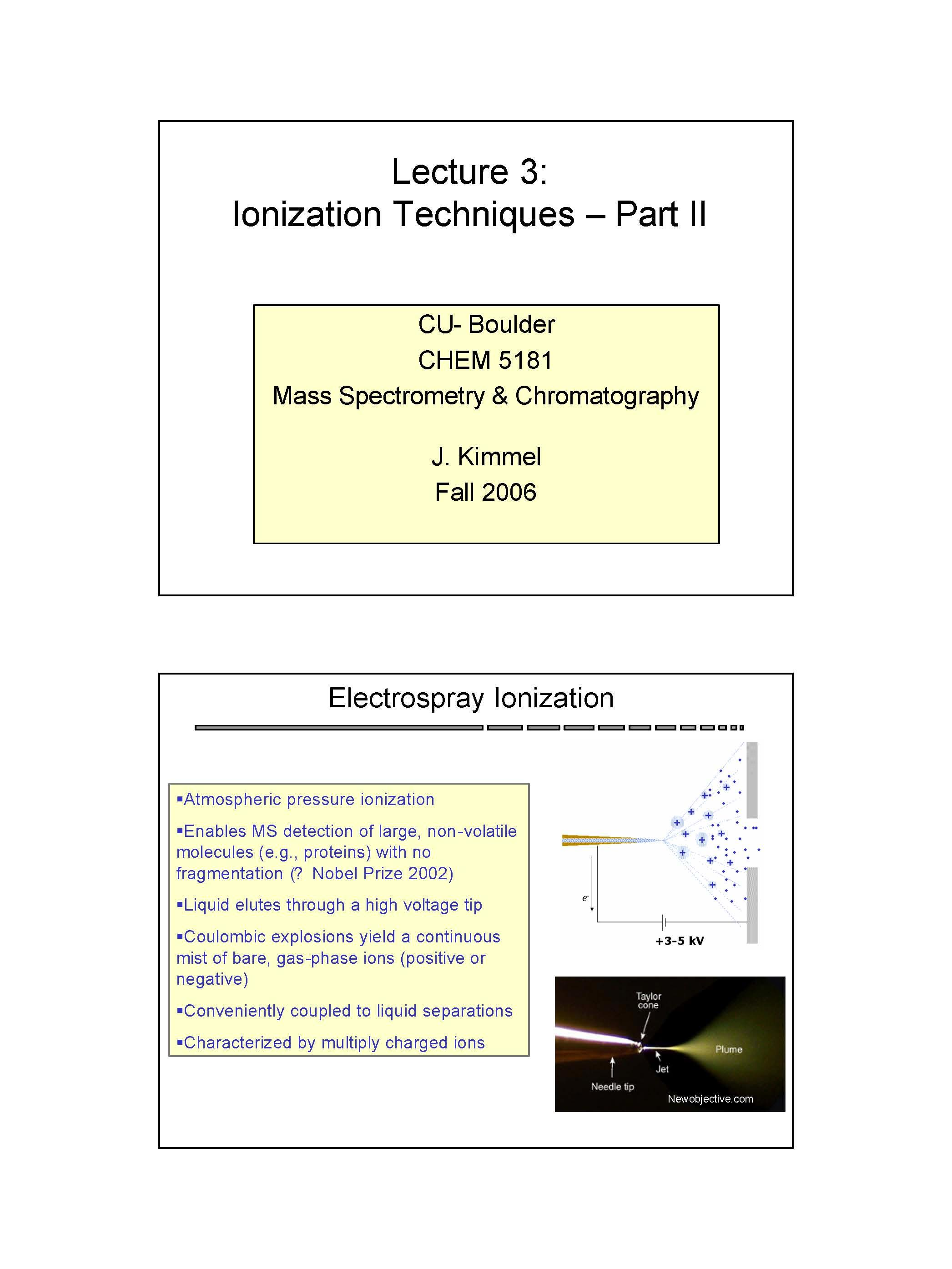 Mass Spectrometry and Chromatography
