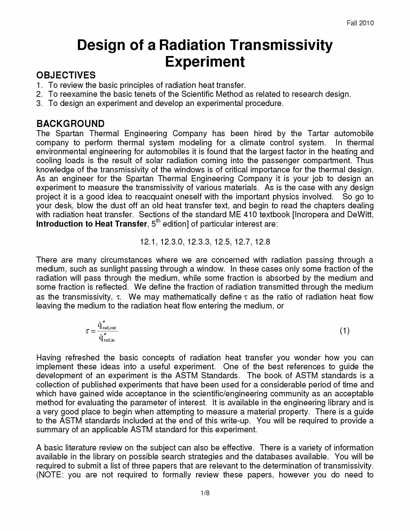 Heat Transfer Laboratory