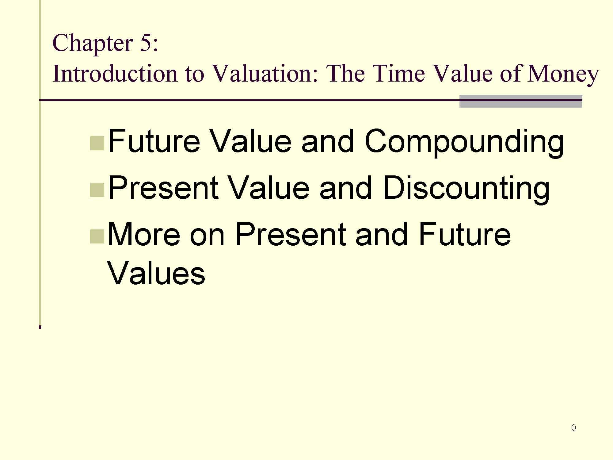 Managerial Finance I