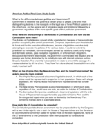 American Politics Final Exam Study Guide