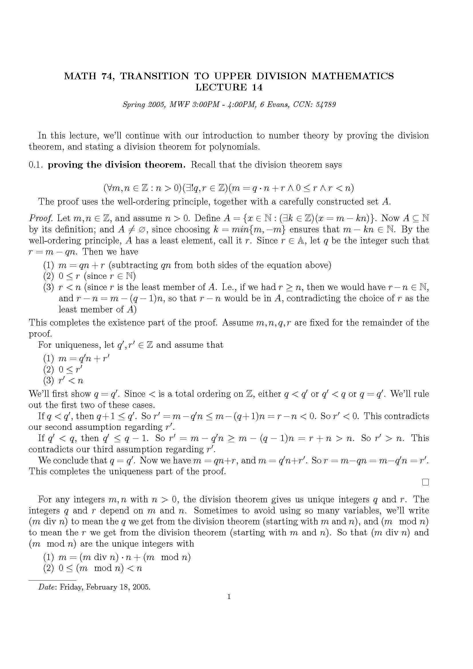 TRANS HIGHER MATH