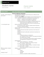 Introduction to Operant Conditioning