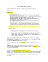 General Psych Chapter 1 