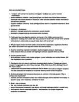 Final Exam Review Study Guide