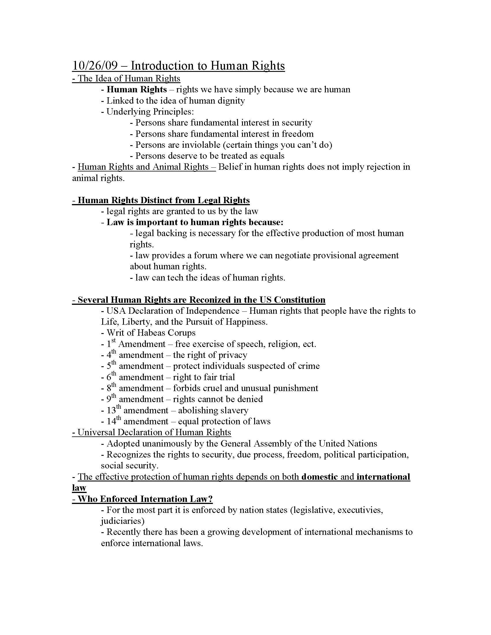 Introduction to Law, Societies, and Justice