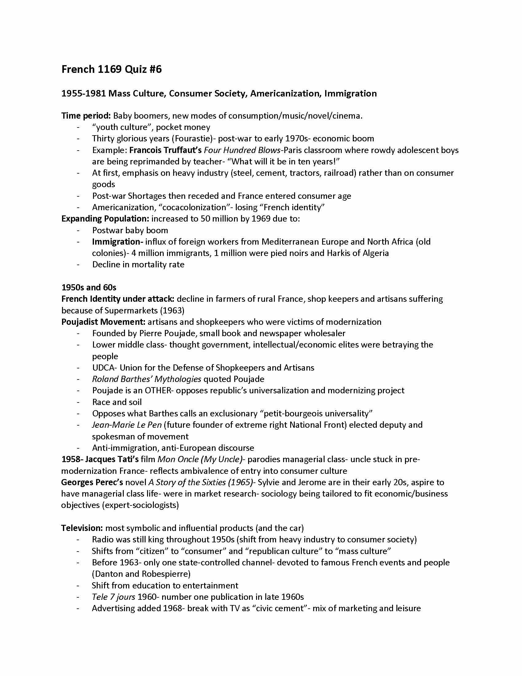 Modernity in Crisis France and the Francophone World From 1850 to Today