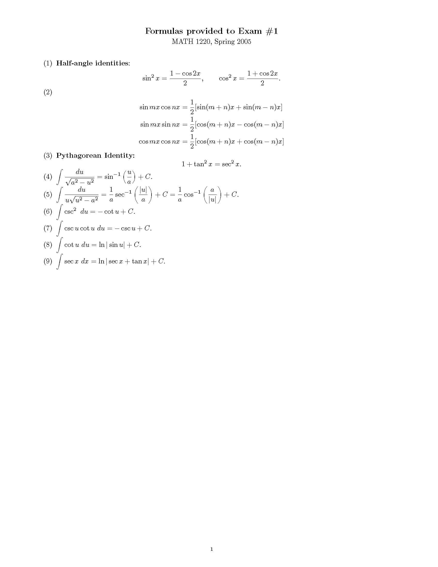 Calculus II