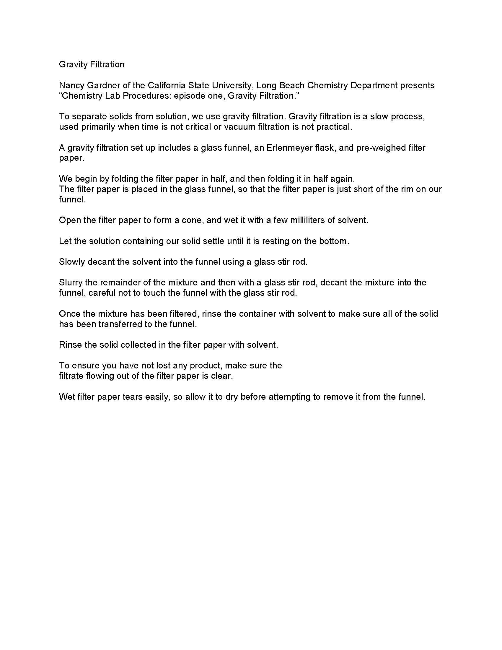 Chemistry Explorations