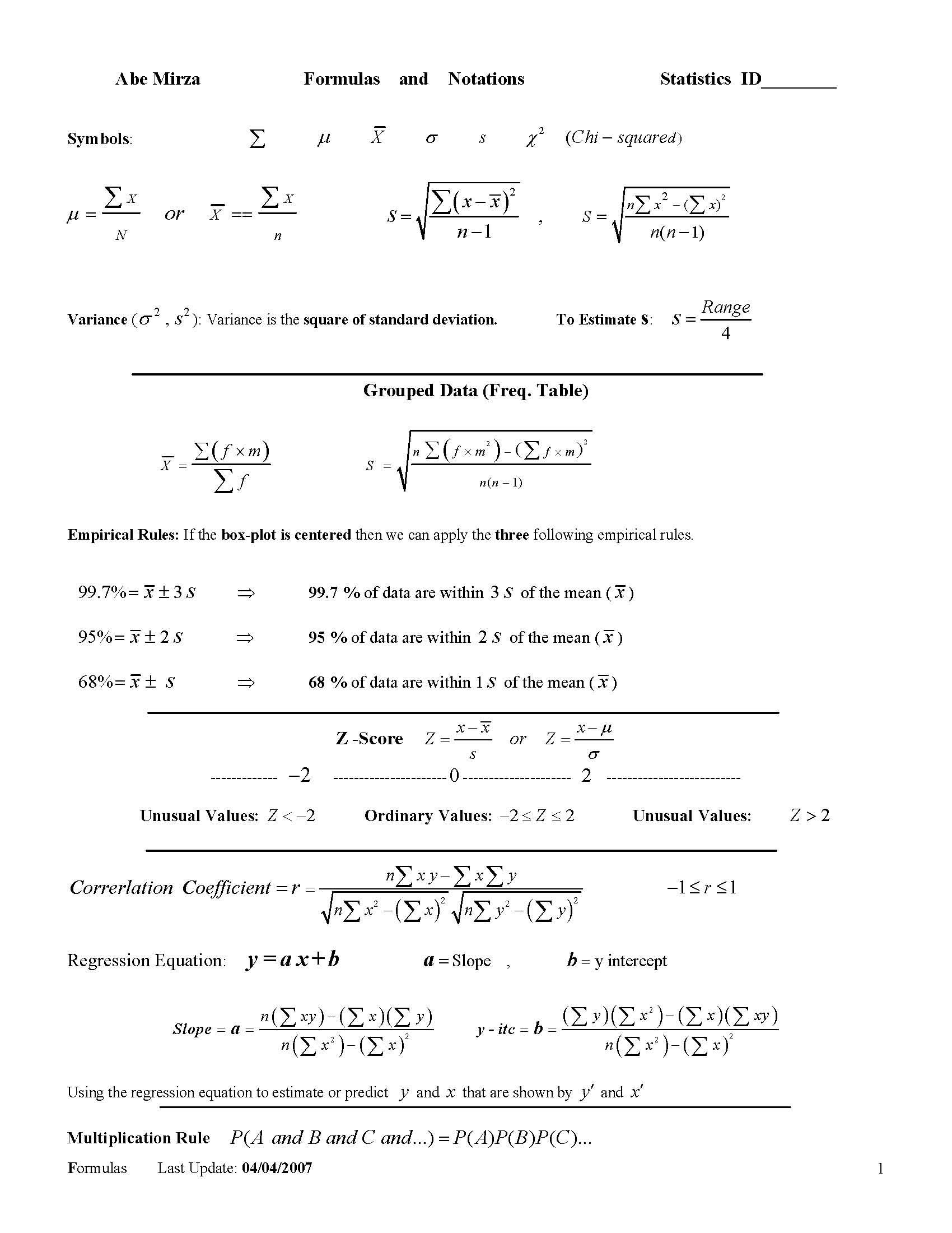 ElementaryStatistics